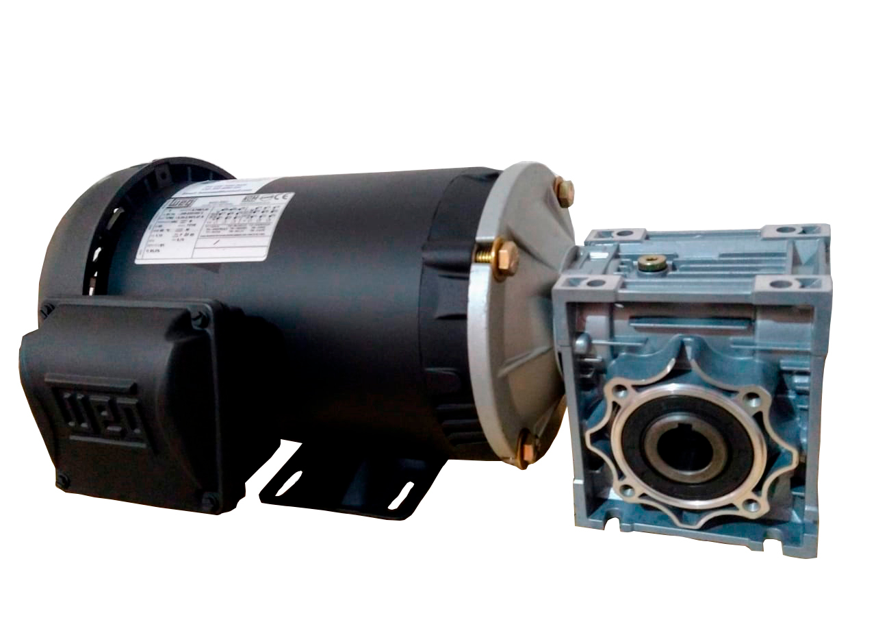 MOTORREDUCTOR CORONA-SINFIN DE 0.75 HP TRIFASICO 220/440V